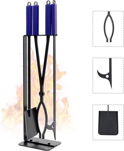 28in fireplace tools - set, with