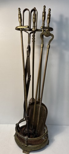 Vintage metal brass fire - metal, place